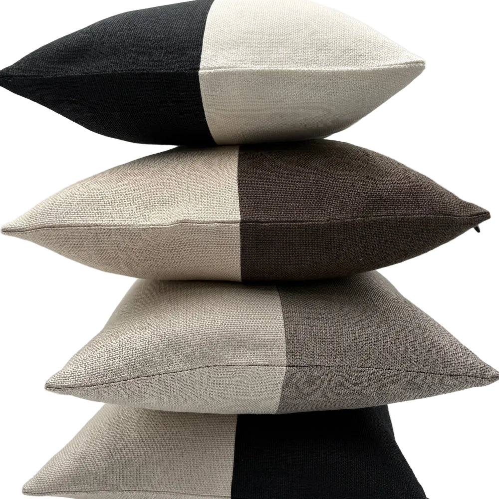 Blake Colour Block Collection in Slubby Linen | SWD Studio | Made in Canada