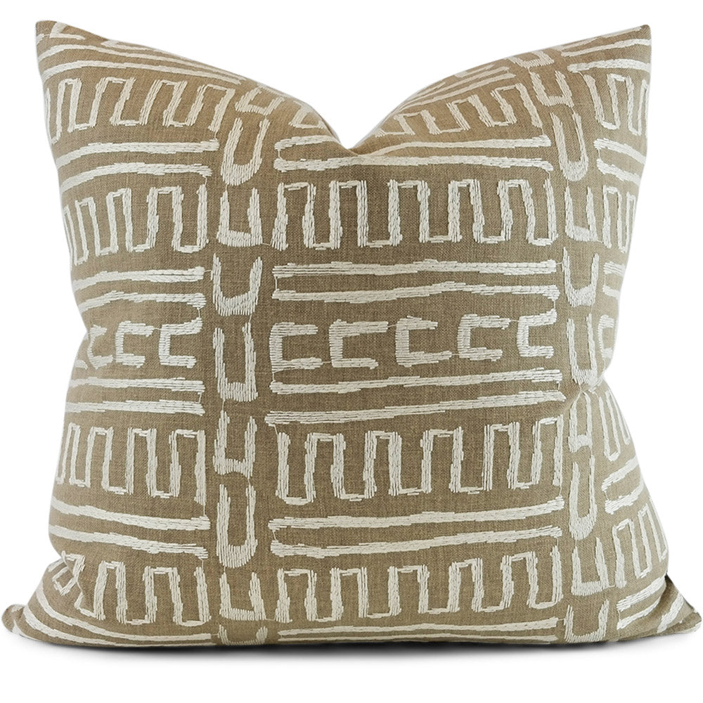 Abenaki Chestnut Pillow Cover | Shown in 20x20