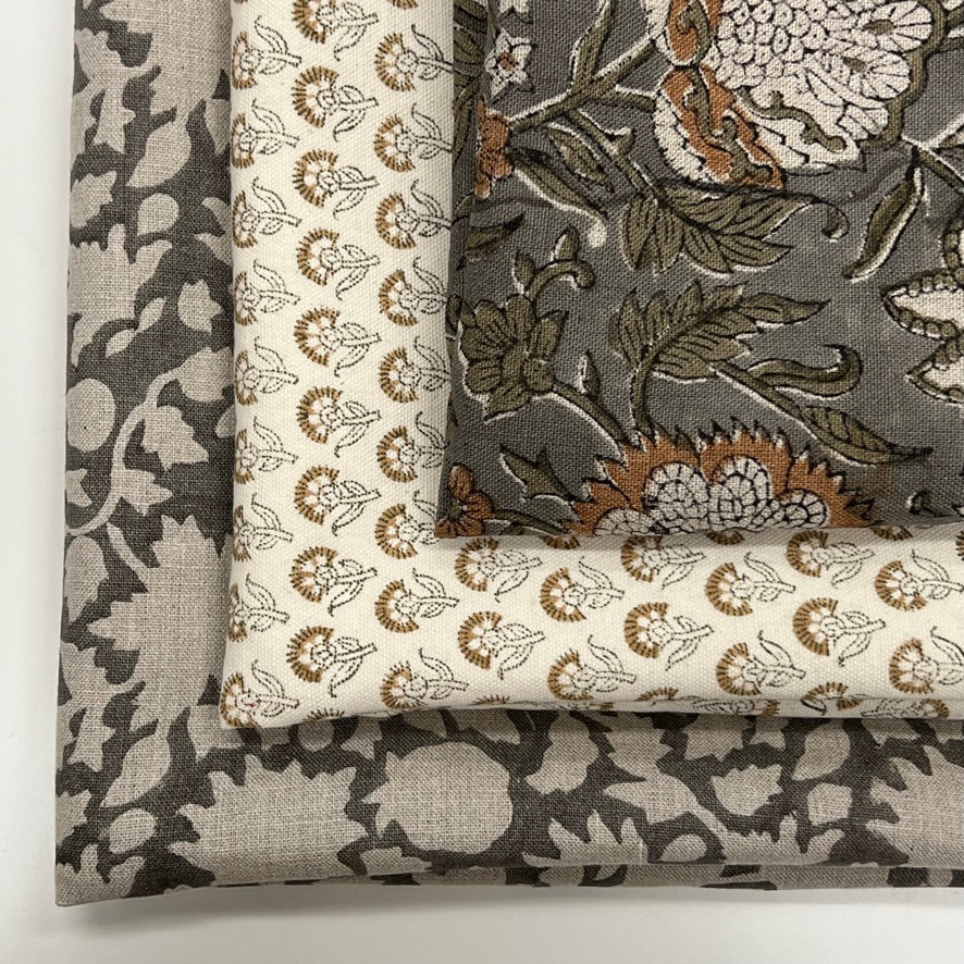 Amara Charcoal, Isalyn, and Palomar Pillow Covers