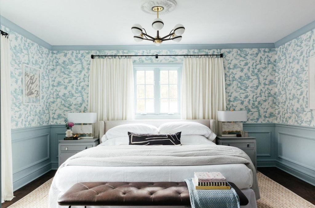 Graffito Black/Linen Long Lumbar - Shown in 11"x 35" | Design by Erin Kestenbaum