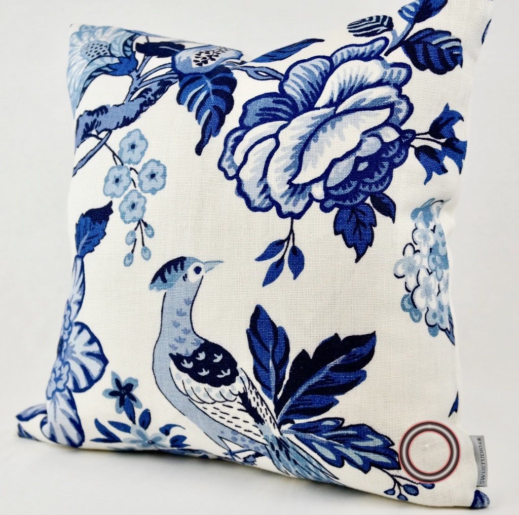 Huntington Gardens Bleu Marine 18x18 (Imperfect) SKU#HGBM-1013
