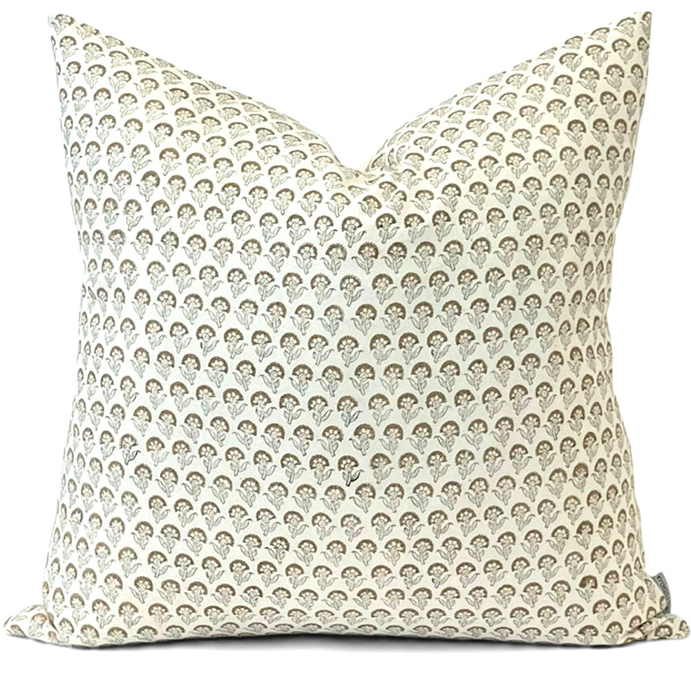 Isalyn Hand Blocked Pillow Cover | Shown in 20x20 | Front View