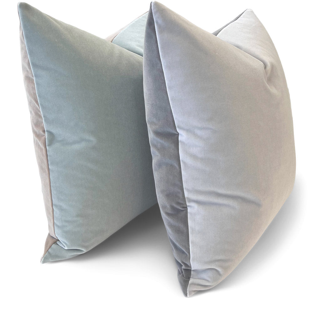 Jackson Duo | Shown in (left) Sycamore & Vapor and (right) Urban & Cloud | Size 20x20