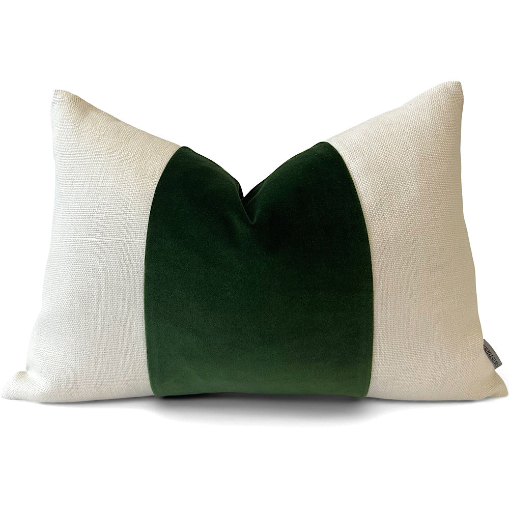 Lindsay Lumbar in Emerald Cordoba Velvet | Show in 13x19
