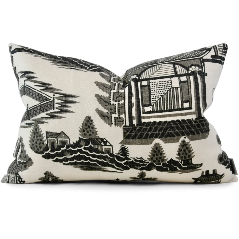 Nanjing in Smoke Pillow Cover - Shown in 13 x 19