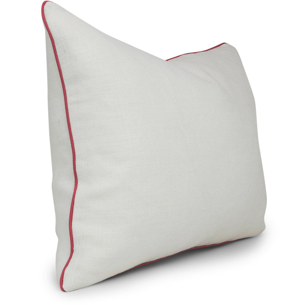 Solid Linen with Silk Piping