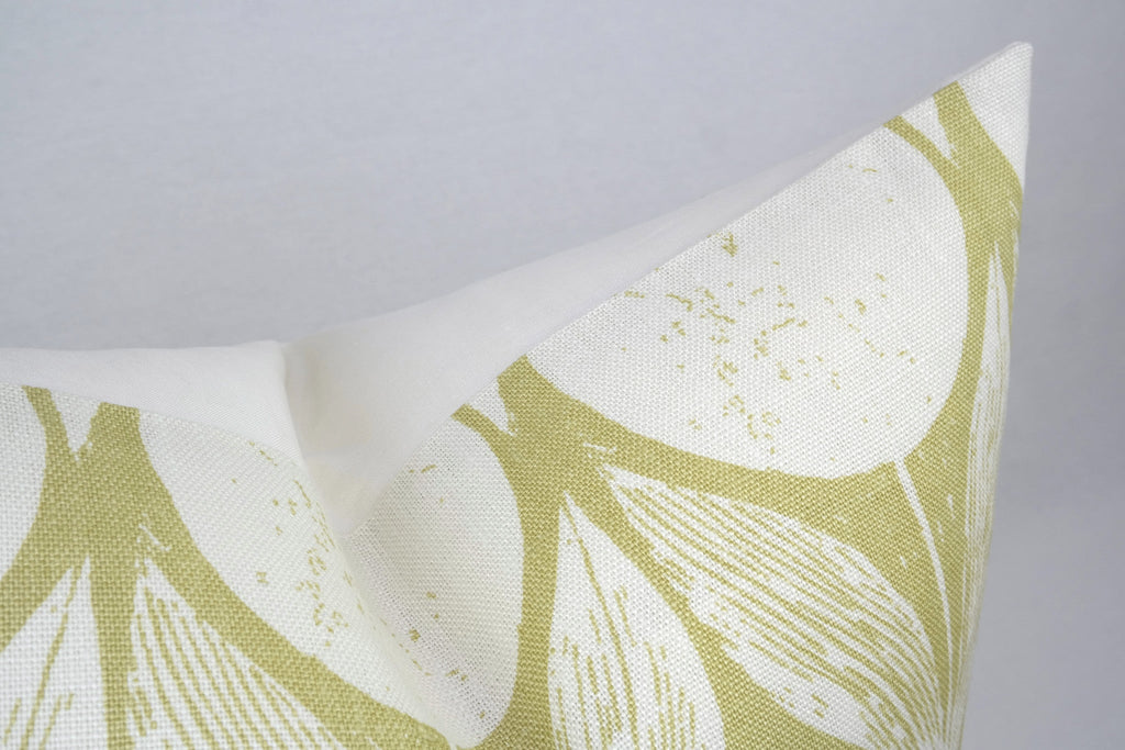 SUVI in Hay Pillow Cover - Top Corner View