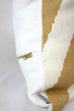 Quadrille Tashkent Gold on Oyster Pillow Cover - Side View