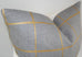COQUETTE HEATHER/GOLD Pillow Cover - Shown in Top Angle