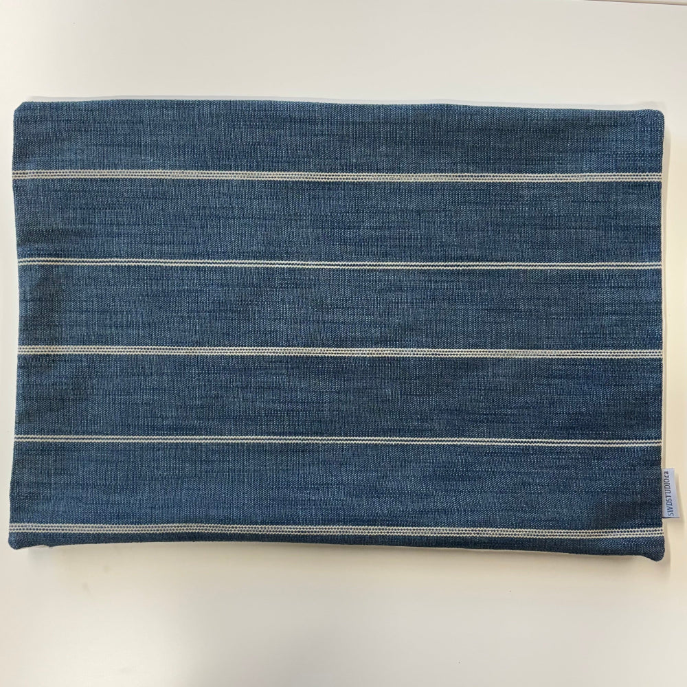 Fritz Indigo Pillow Cover | Size 13x19 | SWD Studio | Handmade in Canada