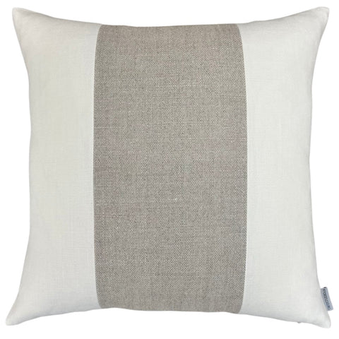 Lindsay Colour Block in Alabaster/Fog Slubby Linen | SWD Studio | Made in Canada