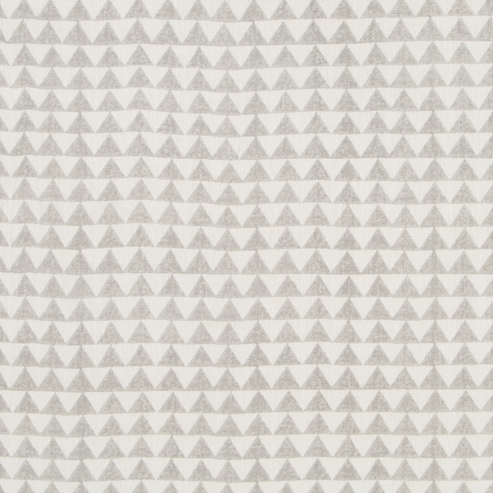 Pyramid Print Cement Fabric Swatch