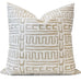 Abenaki Oyster Pillow Cover | Shown in 20x20