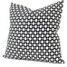 Betwixt Black/White Pillow Cover | Left Angled View | Shown in 20x20