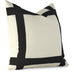 Preston Black Grosgrain Pillow Cover | Shown in 20x20