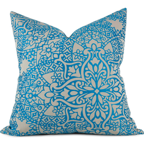 Black Edition Byzantine Moroccan Pillow Cover - Shown in 20"x20"