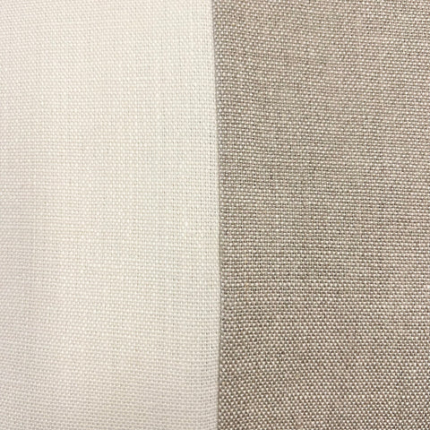 Colour Block Alabaster & Fog Slubby Linen Fabric Swatch