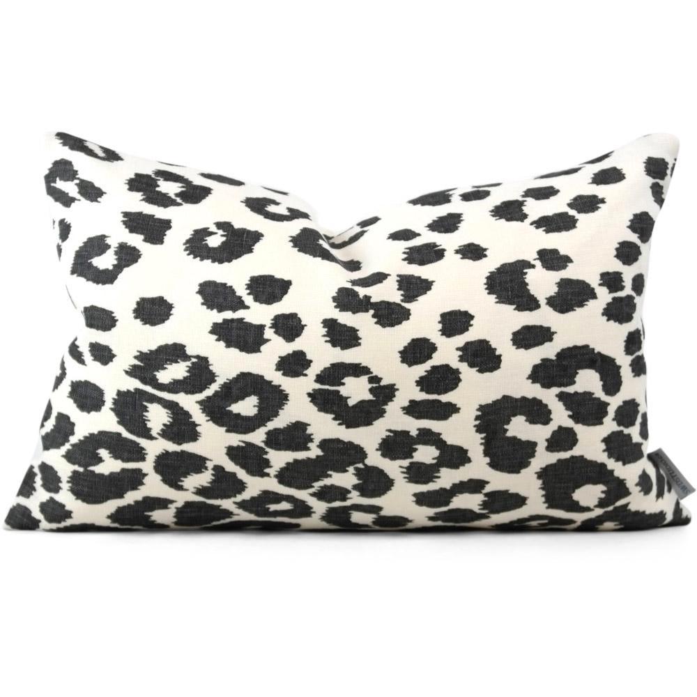 Iconic Leopard Graphite Pillow Cover | In-Stock