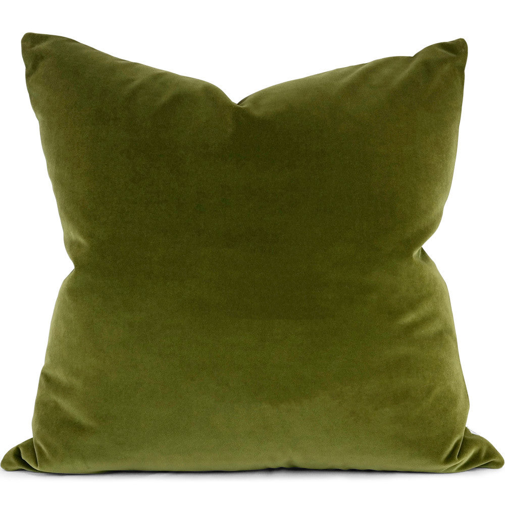 Jackson Pesto Cordoba Velvet | Shown in 20x20 | SWD Studio | Pesto Giorgio Velvet | Made in Canada