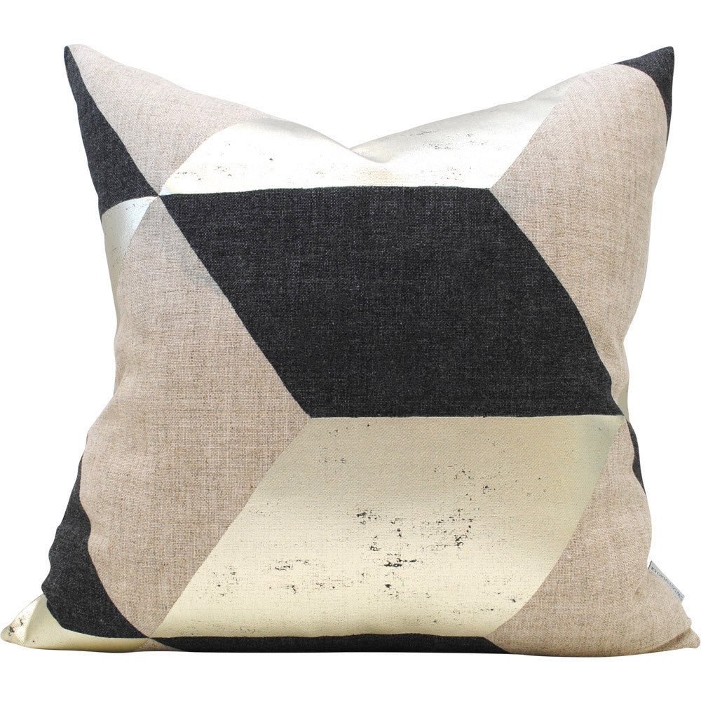 Kubus Argent Pillow Cover | Shown in 20x20