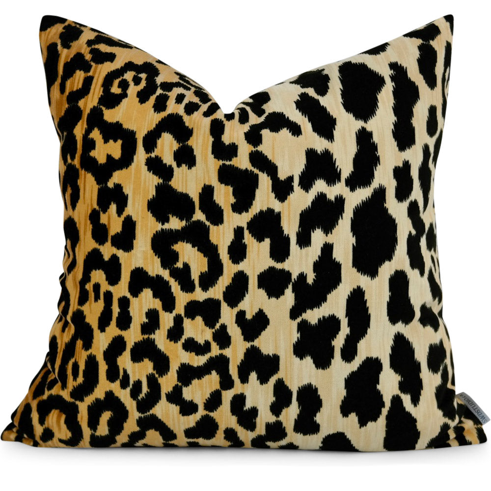 Velvet best sale leopard pillow