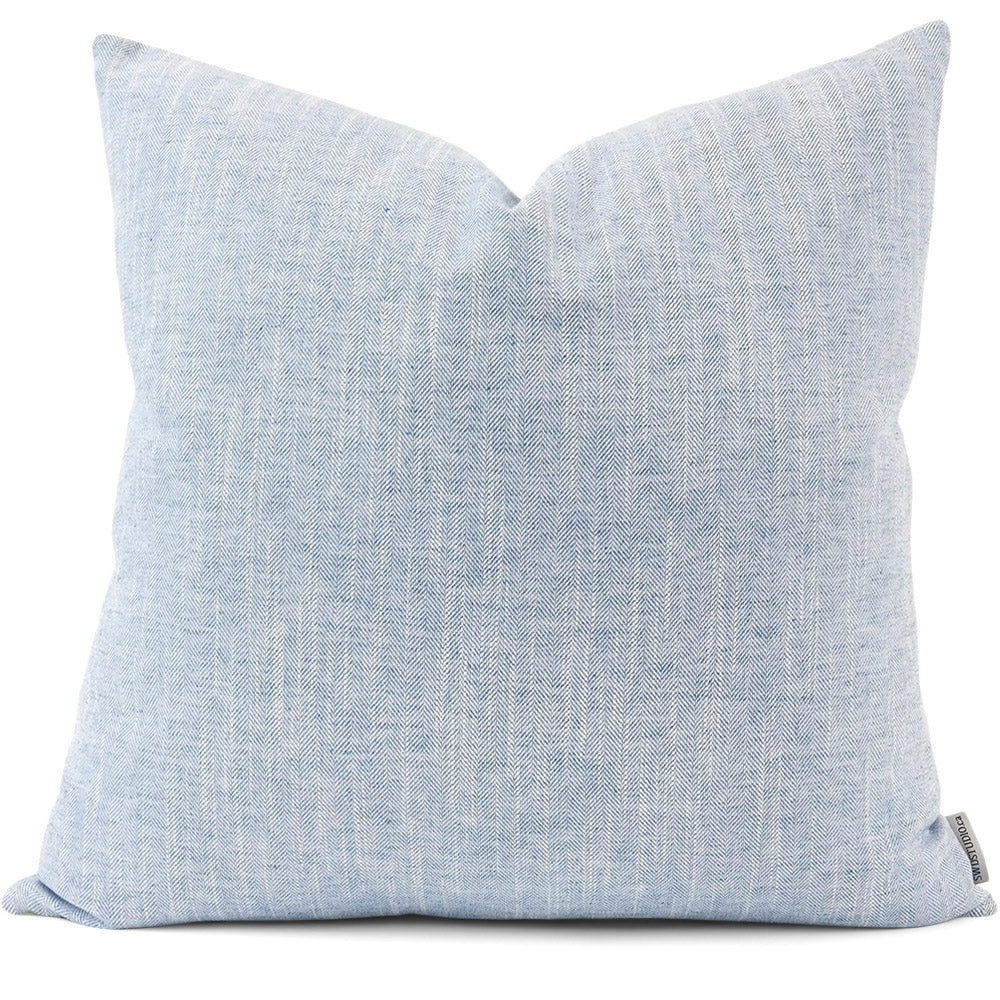 Linder Chambray Pillow Cover | Front View | Shown in 20x20