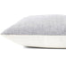 Linder Grey Pillow Cover | Bottom View | Shown in 20x20