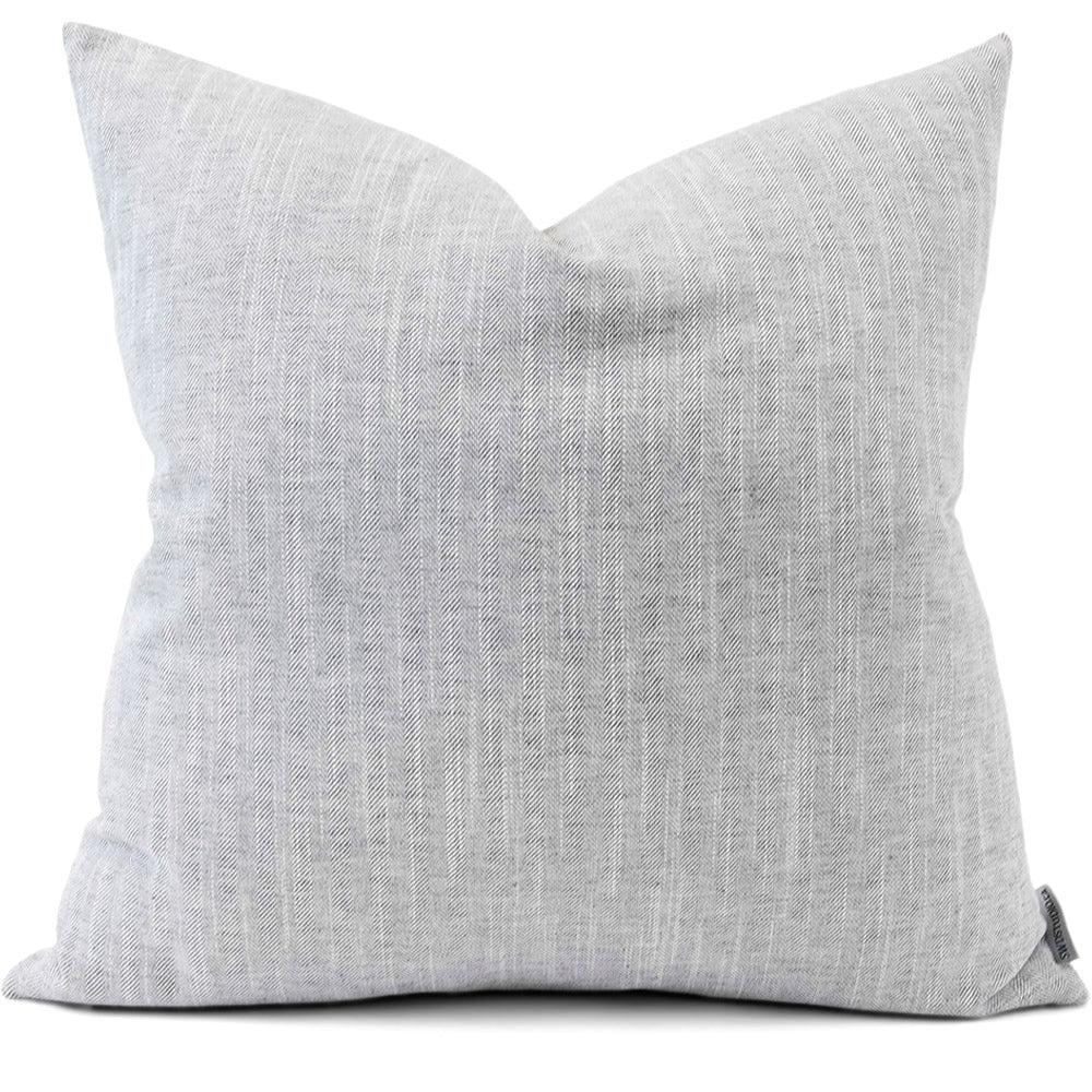 Linder Grey Pillow Cover | Front View | Shown in 20x20