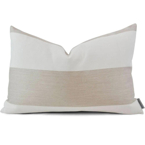 Manhattan Stripe Beige + Off-White | Indoor/Outdoor | Size 11x17 | Discontinued