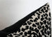LEOPARD LINEN PRINT Ebony by SWD Studio.  Shown with Black Linen Reverse