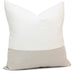 Bennett Square in Alabaster & Fog Slubby Linen