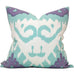Kazak in Aqua Lilac Pillow Cover | Pattern A | Size 20x20