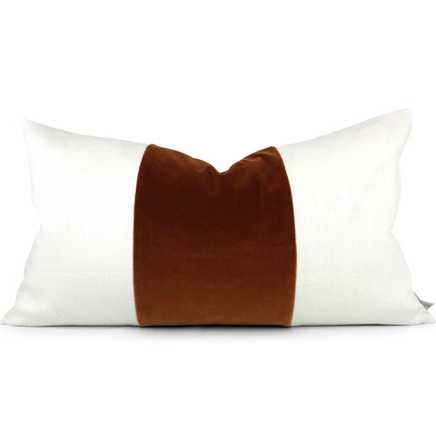 Lindsay Lumbar in Nutmeg Tesoro Pillow Cover | Shown in 13x19