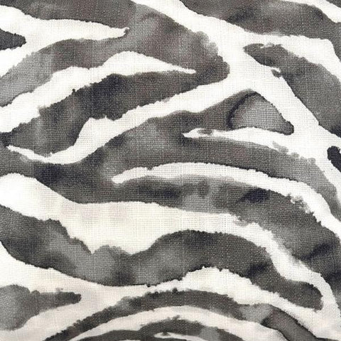 Zebrink in Charcoal Fabric Swatch