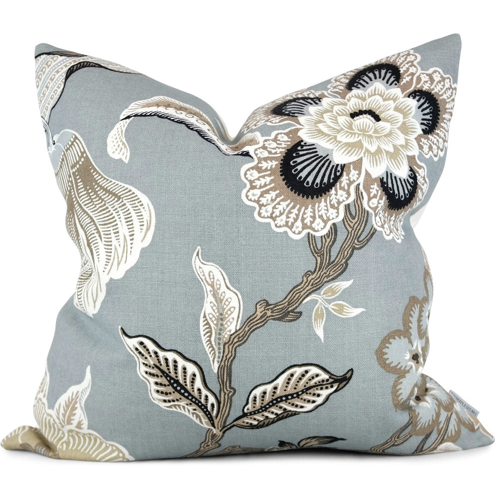 Hothouse Flowers Mineral Pillow Cover by SWD Studio - Shown in 20"x20"