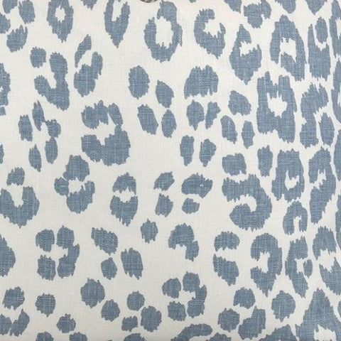 Iconic Leopard in Sky Fabric Swatch