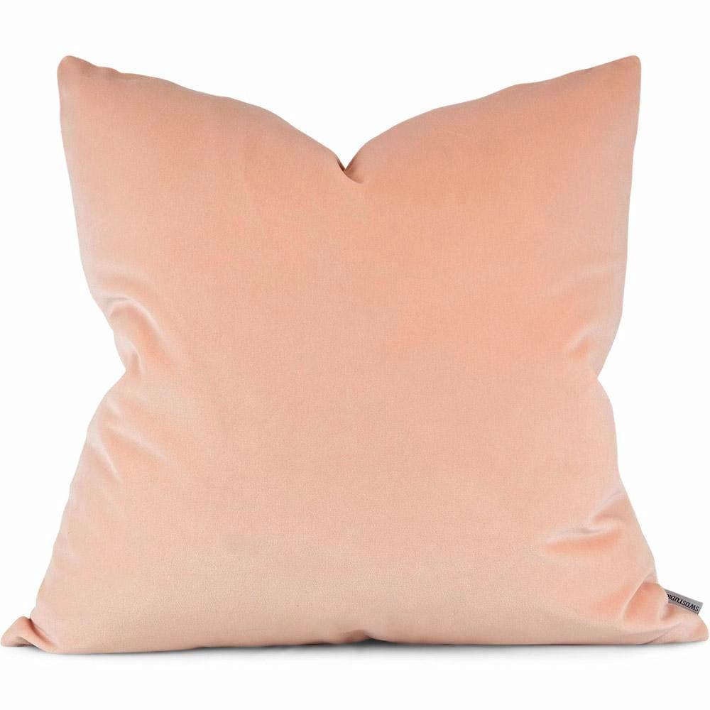 Jackson:  Tesoro Velvet in Blush (Shown in 22" x 22")