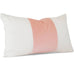 LINDSAY Lumbar Blush Giorgio Slubby Linen - Angled View (Shown in 11" x 17")