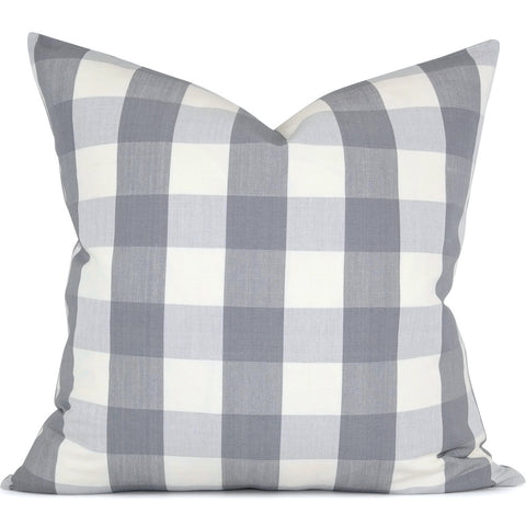 Melbury Buffalo Check in Gris:  Shown in 20x20