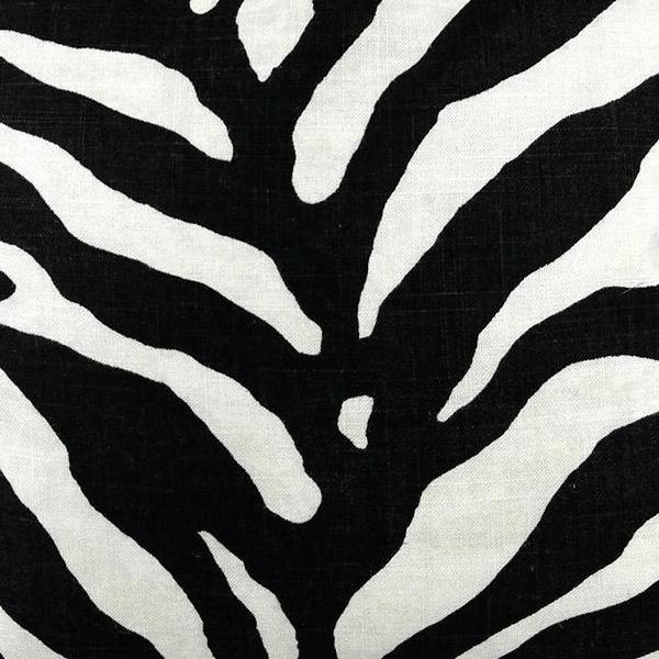 Serengeti in Black + White Fabric Swatch