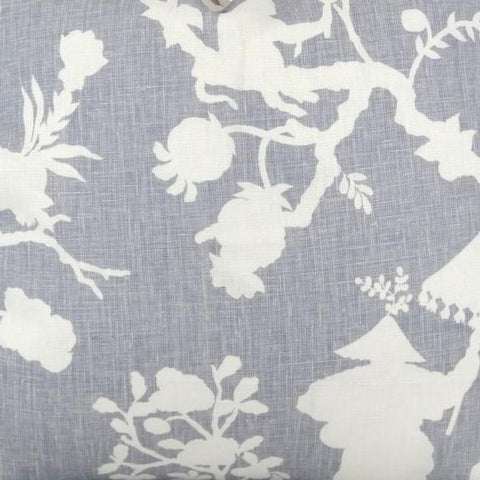 Shantung Silhouette Print in Wisteria Fabric Swatch
