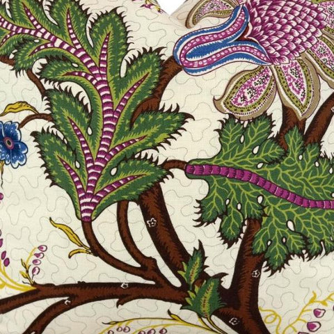 Sinhala Linen Print in Jewel Fabric Swatch