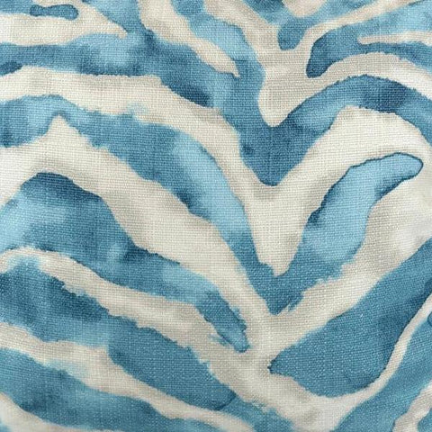Zebrink in Turquoise Fabric Swatch