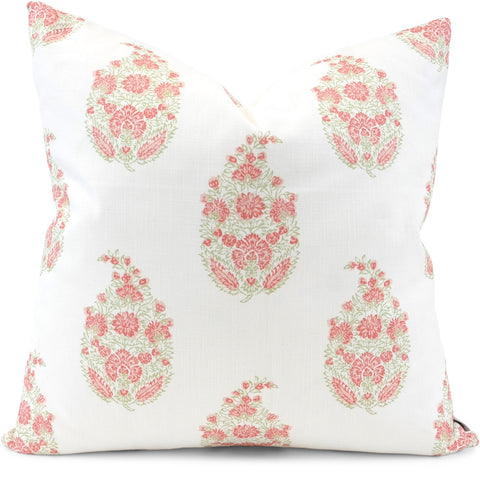 Sandahar Peony Pillow Cover | Front View | Shown in 20x20