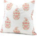 Sandahar Peony Pillow Cover | Left Angled View | Shown in 20x20