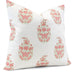 Sandahar Peony Pillow Cover | Right Angled View | Shown in 20x20