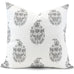 Sandahar Pewter Pillow Cover | Front View | Shown in 20x20
