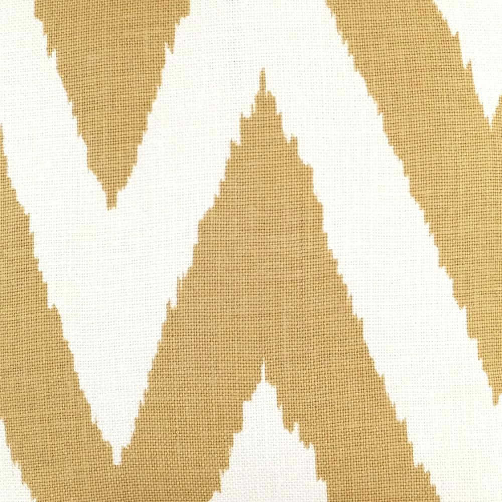 Tashkent in Gold on Oyster Fabric Swatch