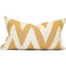 Quadrille Tashkent Gold on Oyster Pillow Cover - Shown in 13"x23"